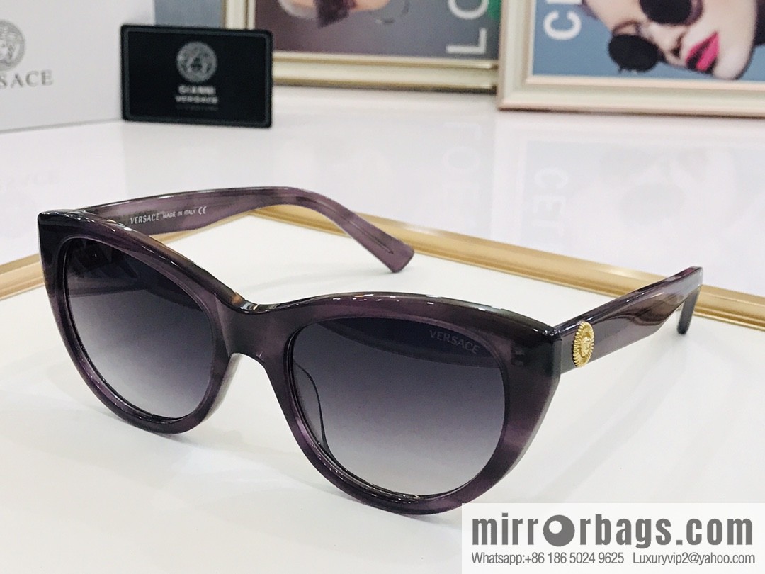 VERSACE Versace high-end plate unisex sunglasses