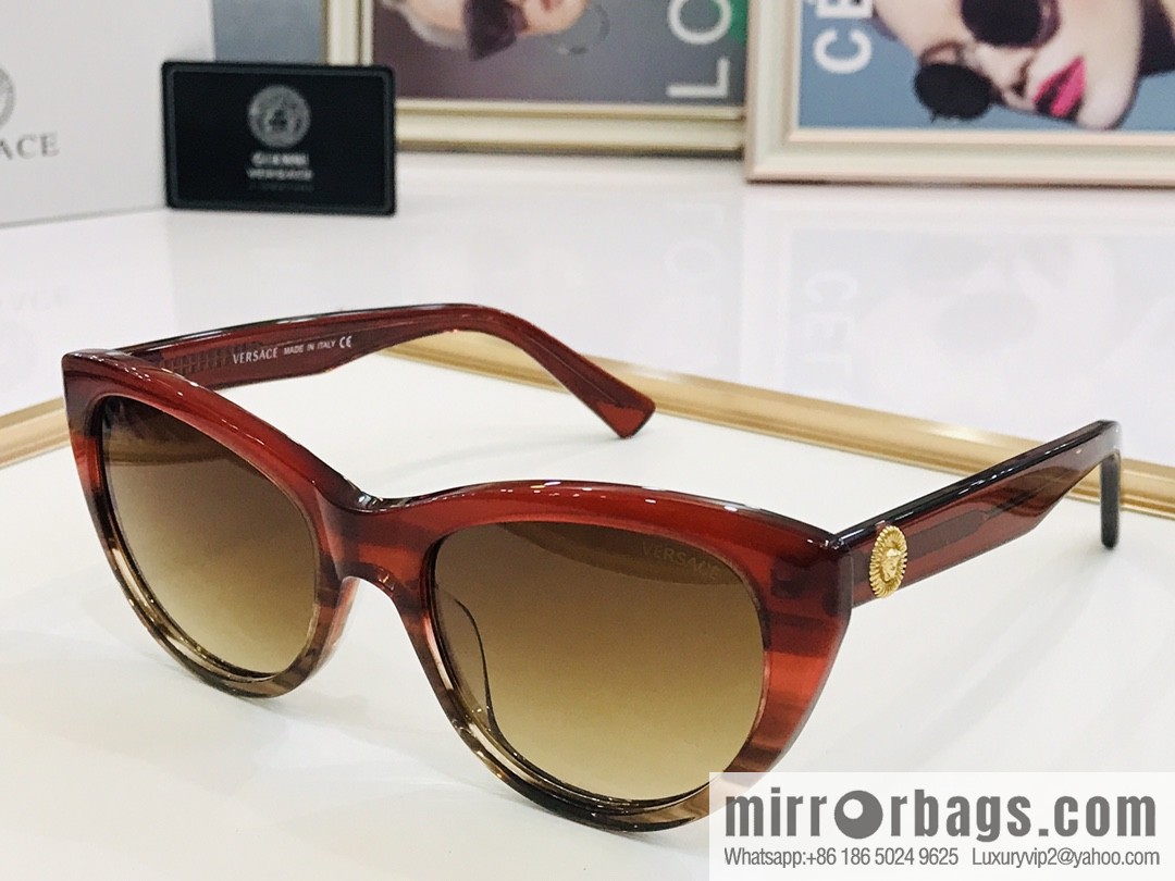 VERSACE Versace high-end plate unisex sunglasses