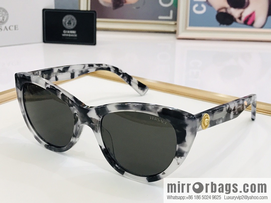 VERSACE Versace high-end plate unisex sunglasses