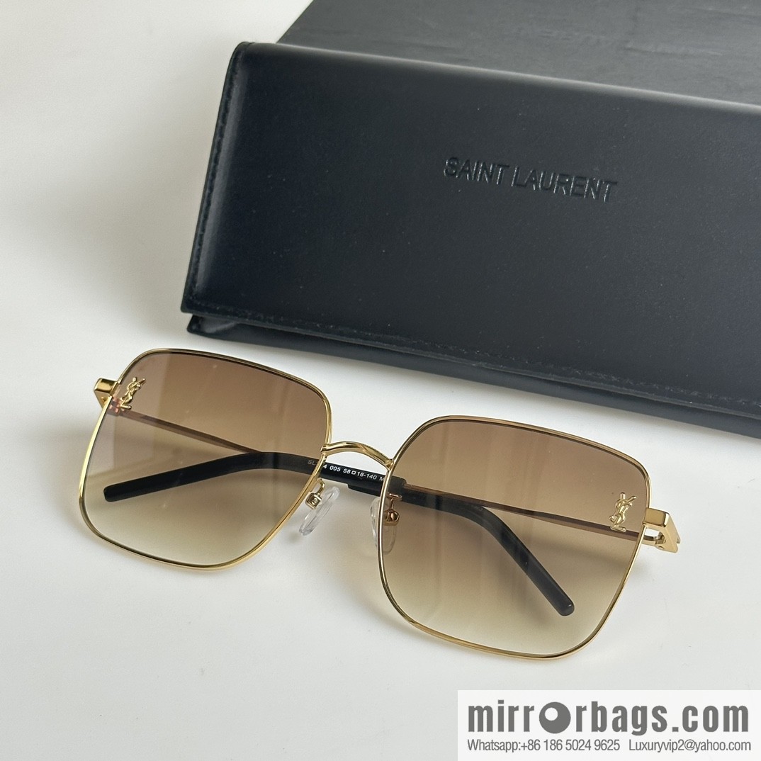 SAINT LAURENT Metal square fashion sunglasses