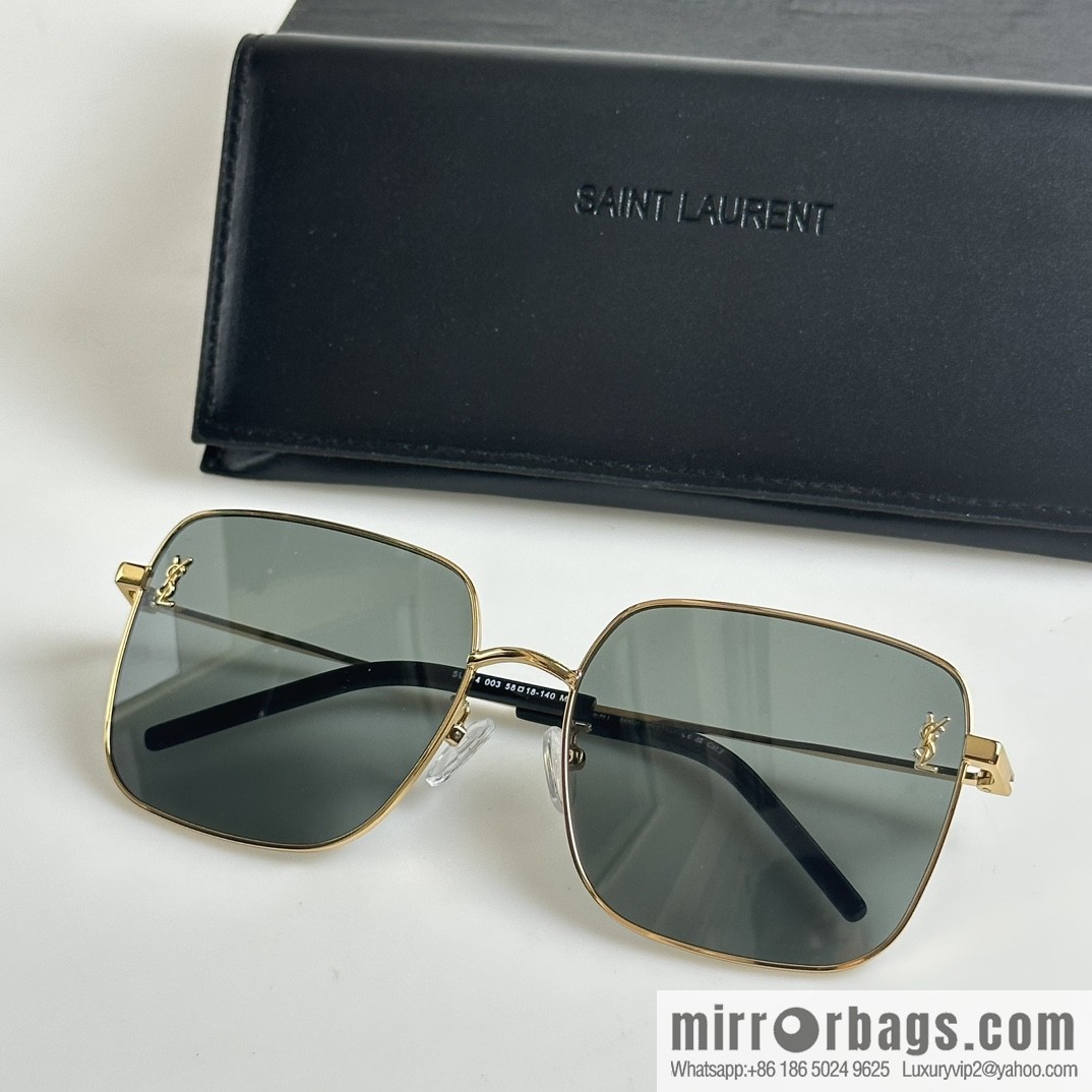 SAINT LAURENT Metal square fashion sunglasses