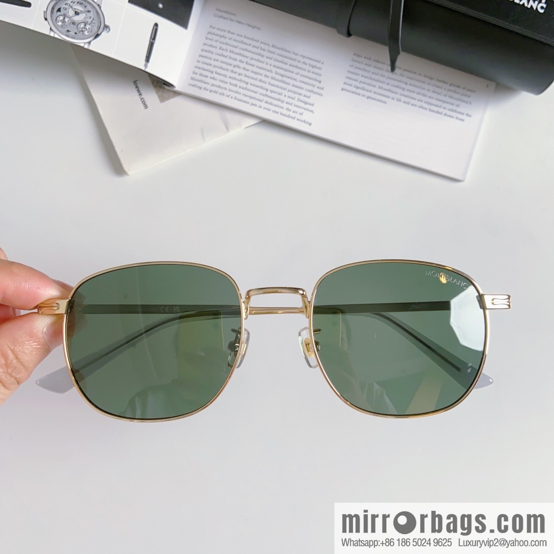 Montblanc Montblanc Simple Versatile Men's Square Sunglasses
