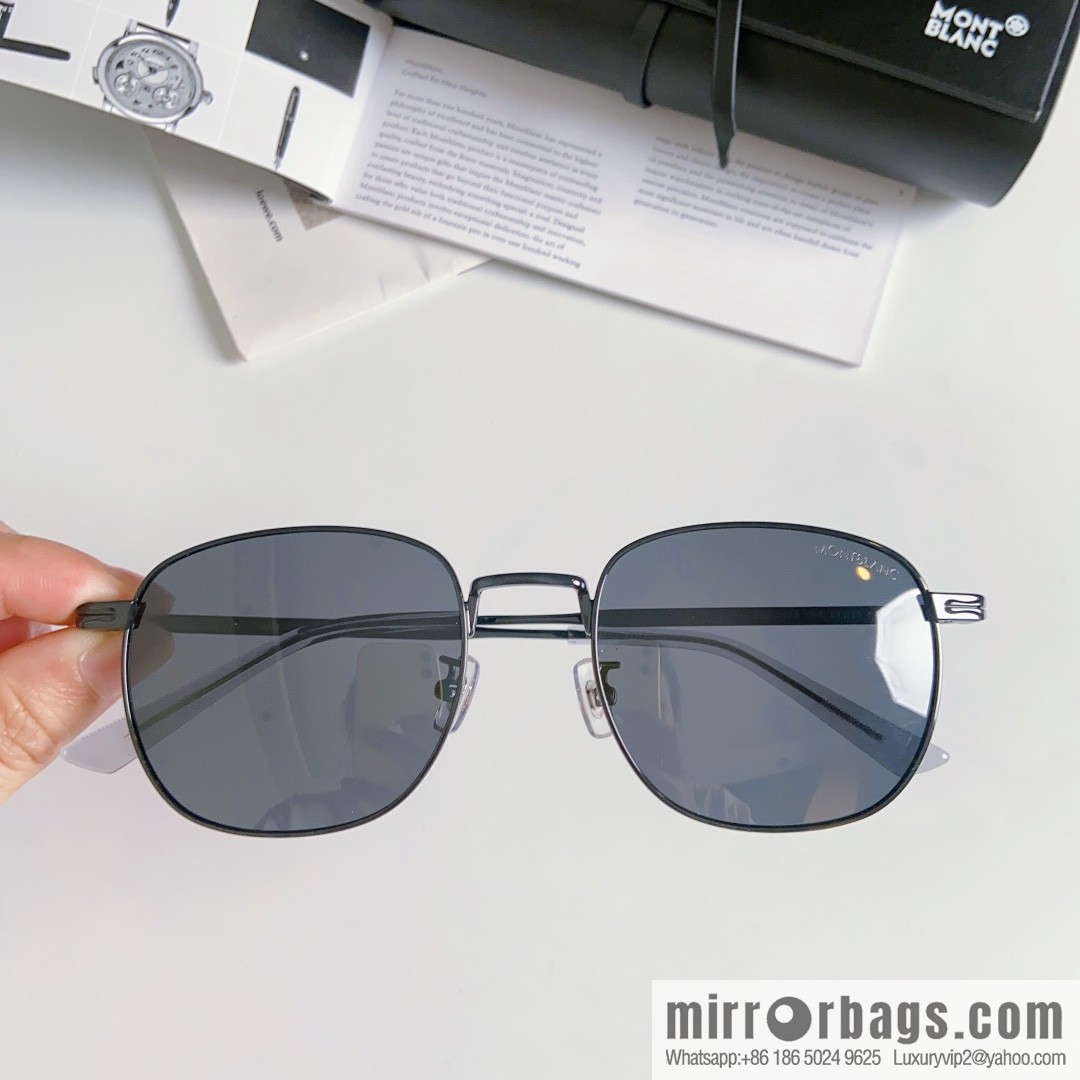 Montblanc Montblanc Simple Versatile Men's Square Sunglasses