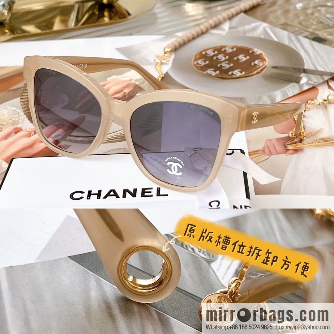 CHANEL Chanel pearl chain women's sunglasses