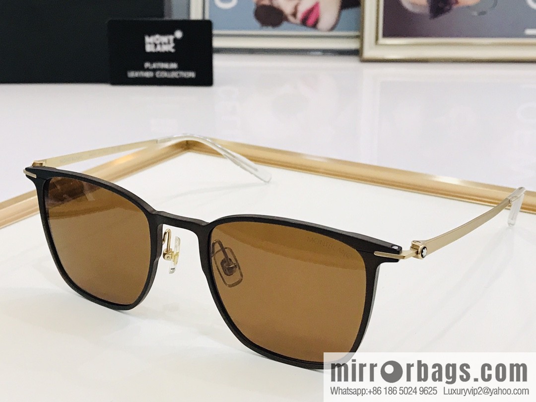 Montblanc pure titanium frame men's sunglasses