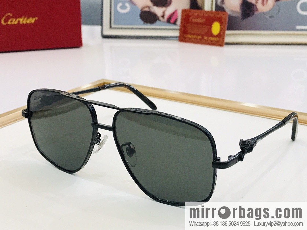 Cartier Metal Framed Men's Sunglasses