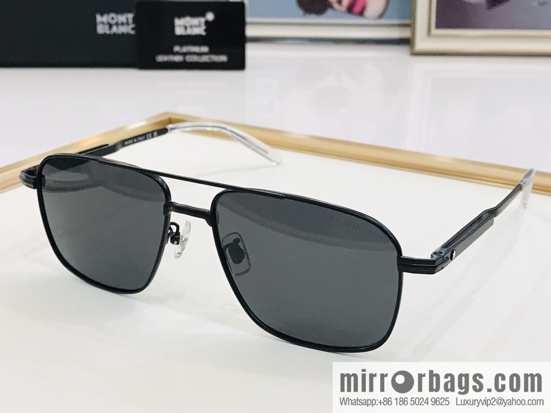 Montblanc Metal Frame Unisex Sunglasses