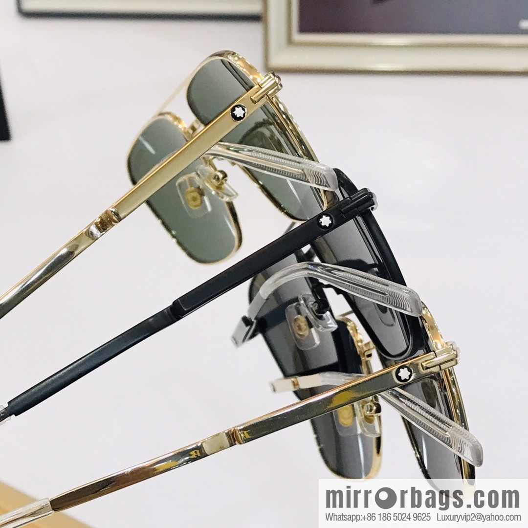 Montblanc Metal Frame Unisex Sunglasses