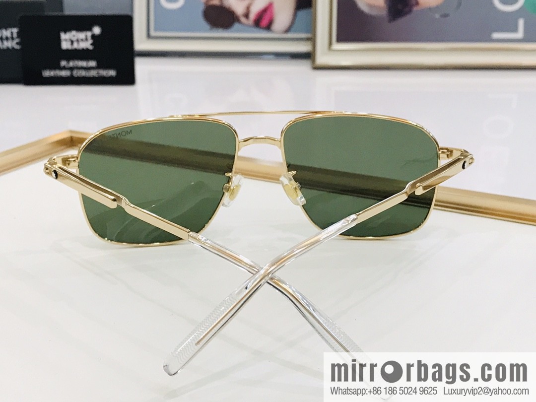 Montblanc Metal Frame Unisex Sunglasses