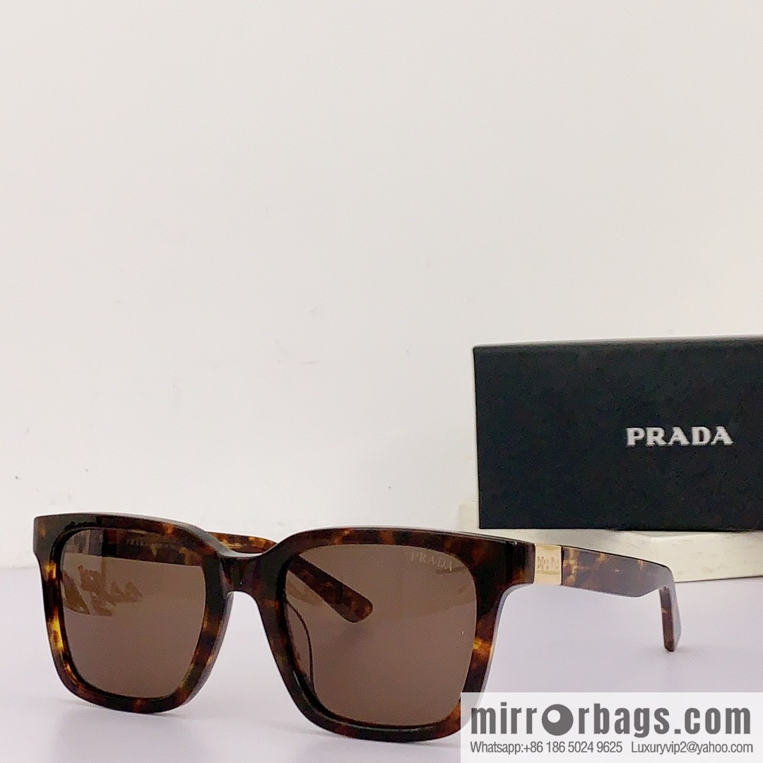 Prada Classic Plate Large Square Unisex Sunglasses