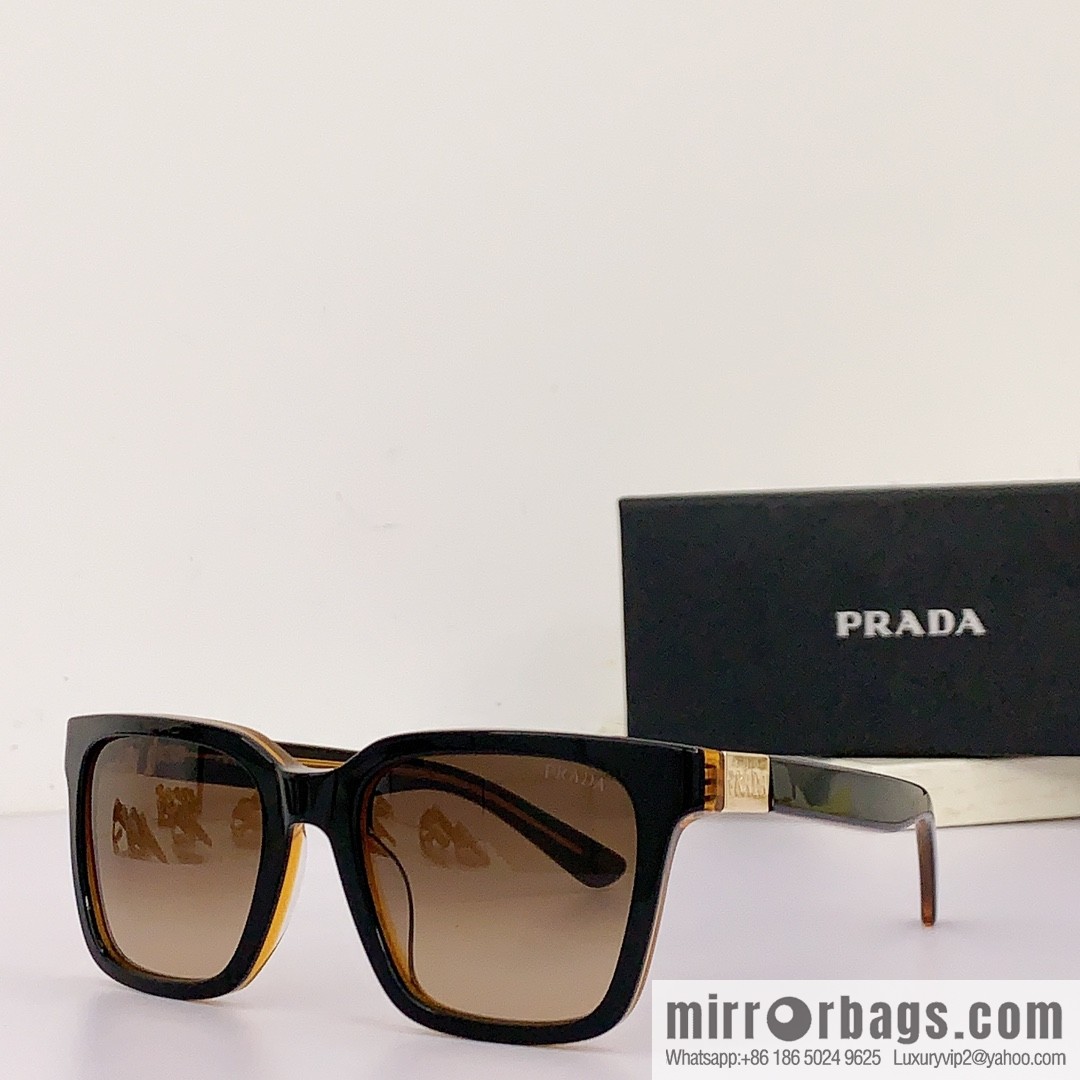 Prada Classic Plate Large Square Unisex Sunglasses