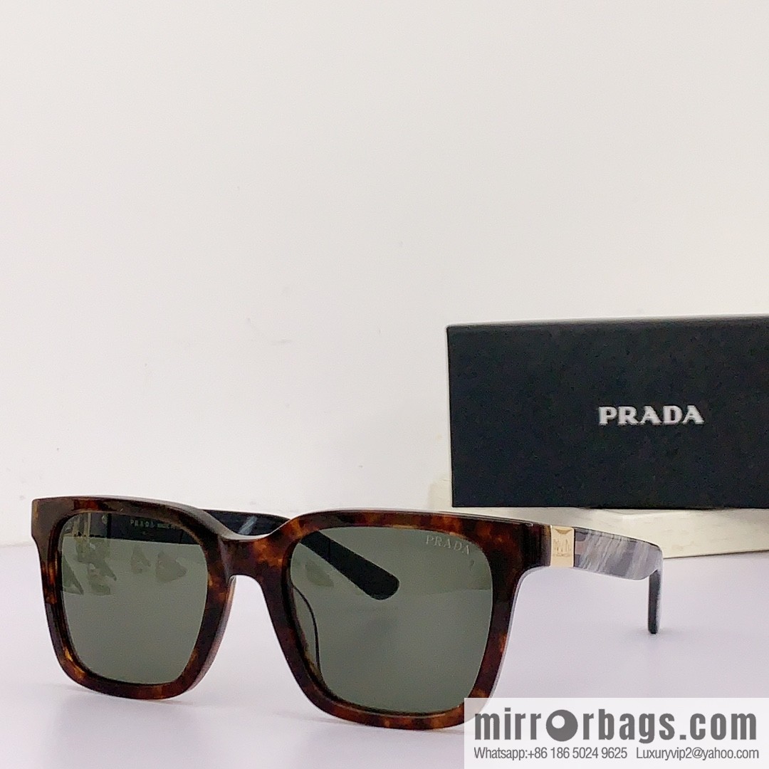 Prada Classic Plate Large Square Unisex Sunglasses