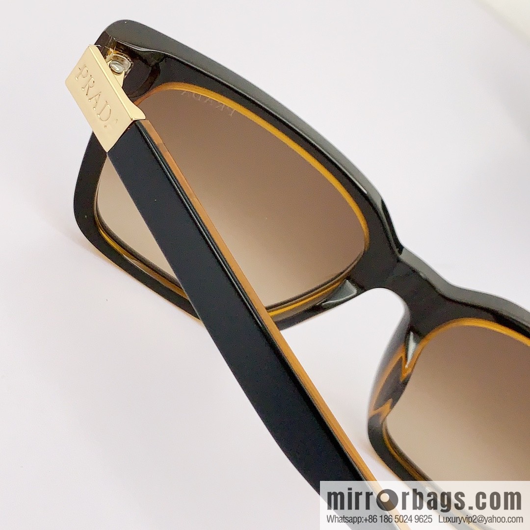 Prada Classic Plate Large Square Unisex Sunglasses