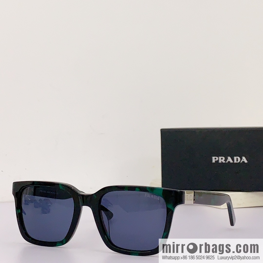 Prada Classic Plate Large Square Unisex Sunglasses