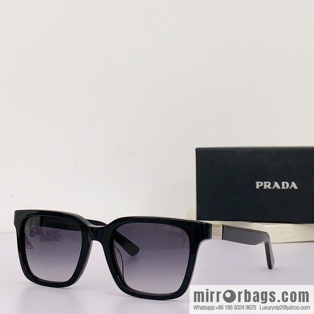 Prada Classic Plate Large Square Unisex Sunglasses