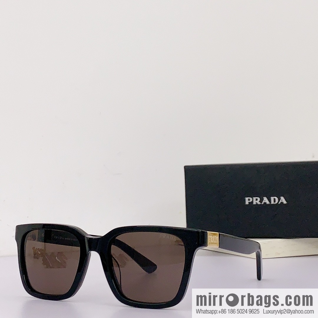 Prada Classic Plate Large Square Unisex Sunglasses