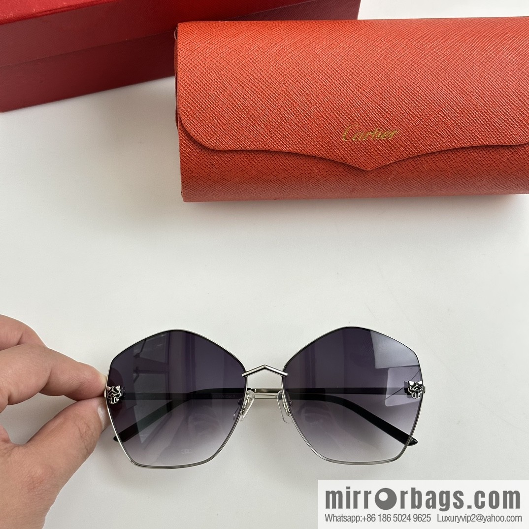 Cartier Cartier Leopard Head Pilot Sunglasses Sunglasses