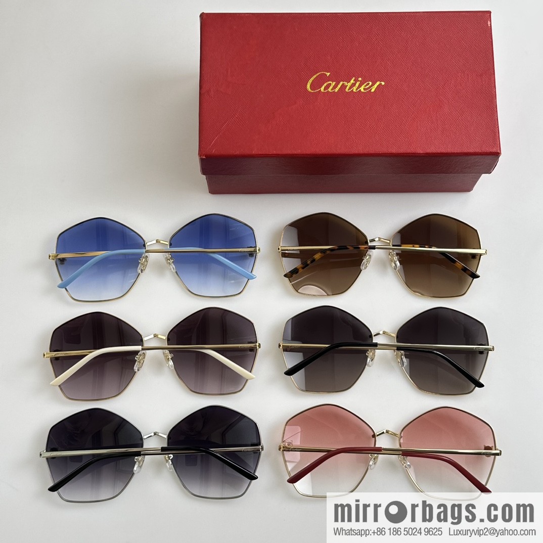Cartier Cartier Leopard Head Pilot Sunglasses Sunglasses