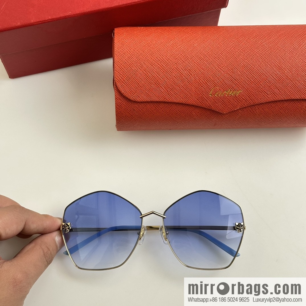 Cartier Cartier Leopard Head Pilot Sunglasses Sunglasses