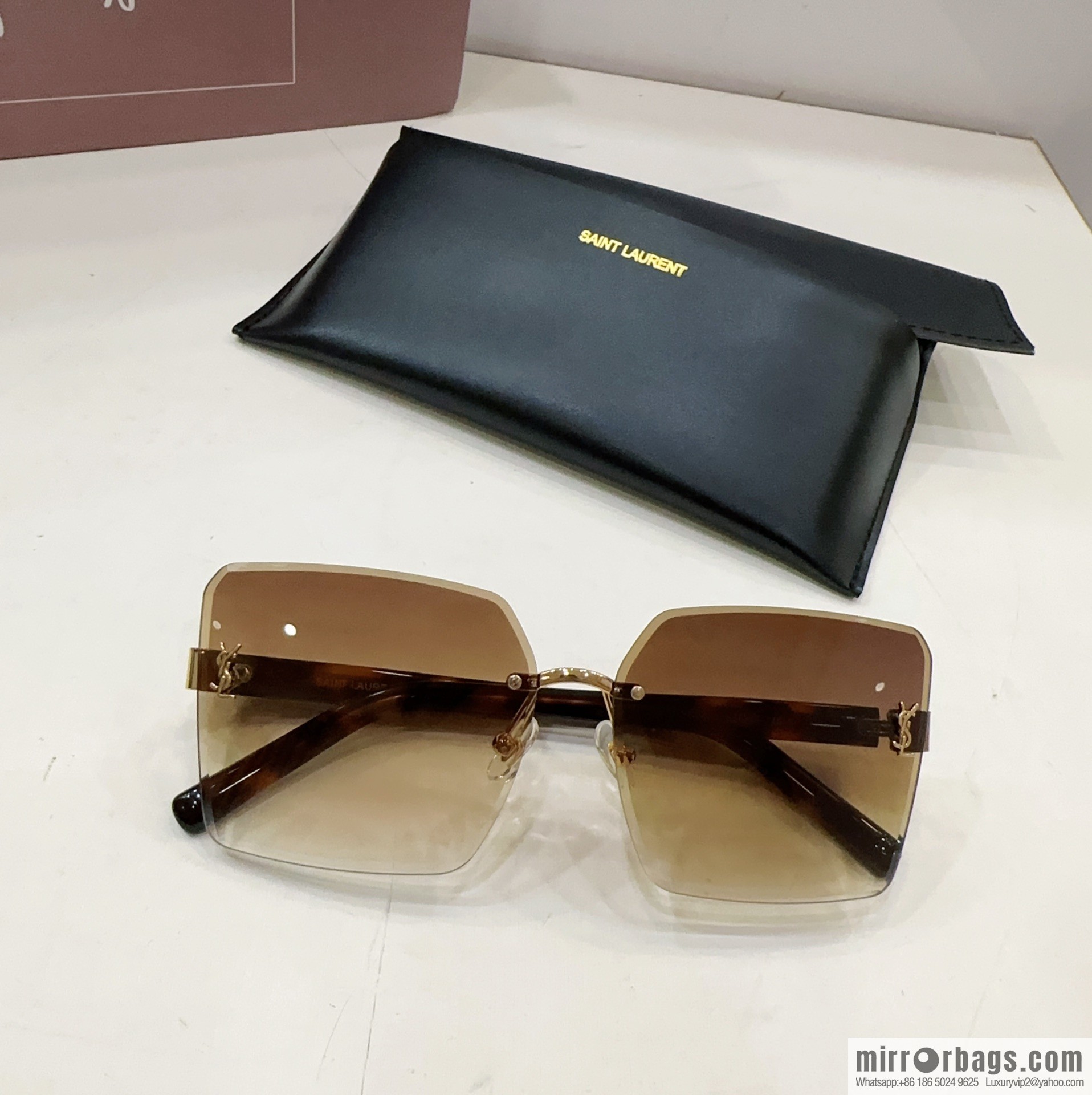 YSL Saint Laurent square women's sunglasses