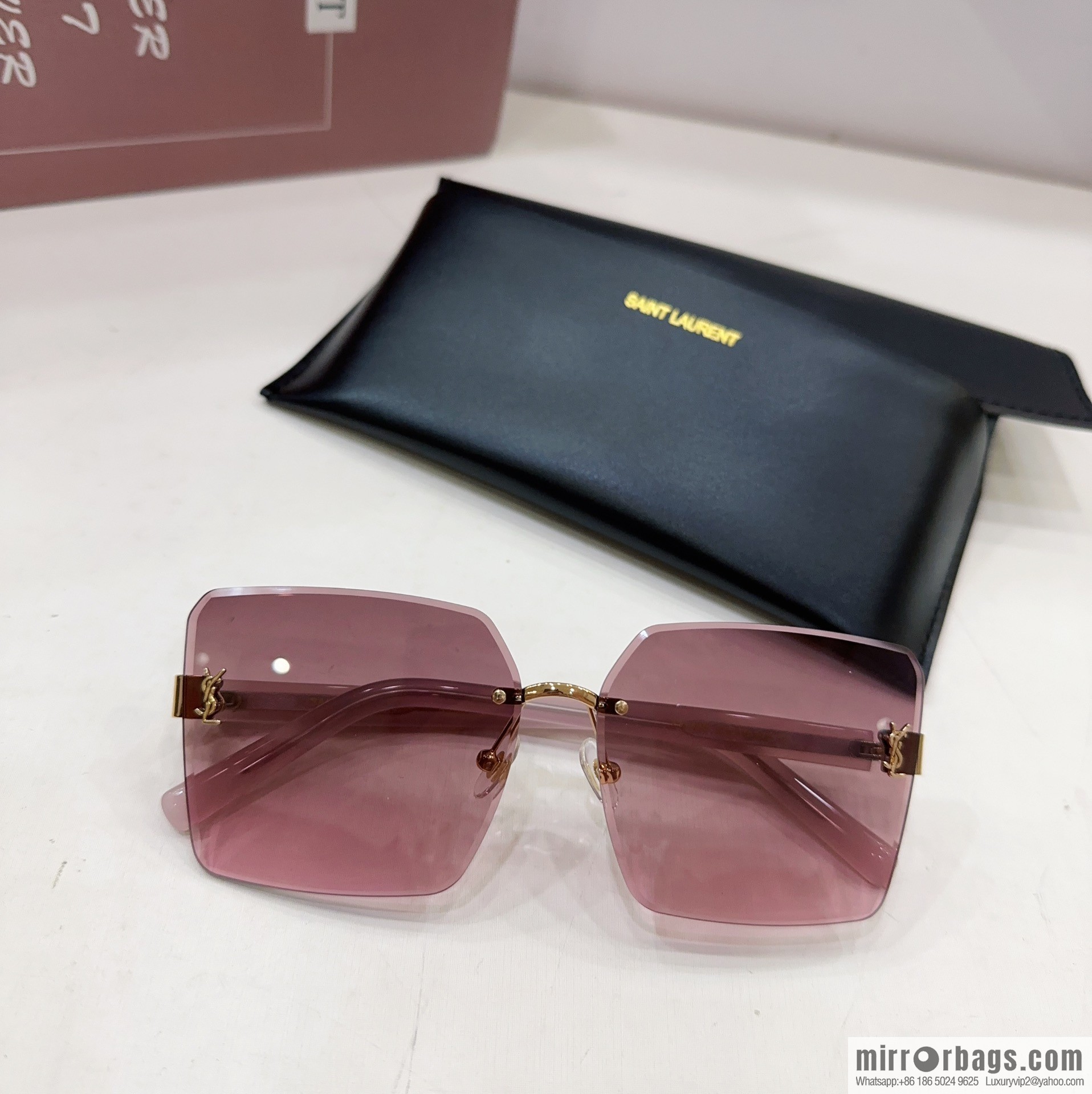 YSL Saint Laurent square women's sunglasses