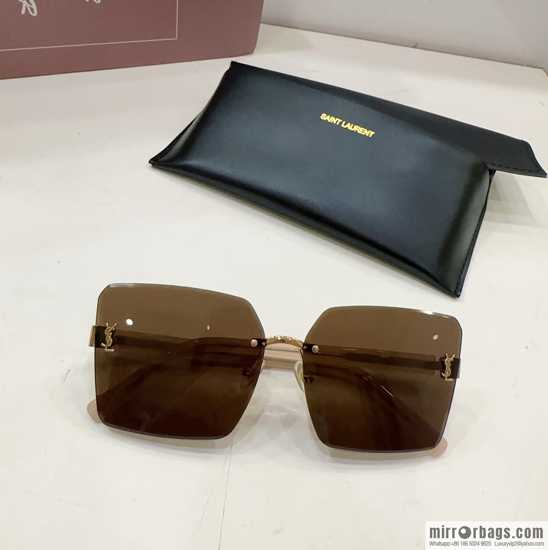 YSL Saint Laurent square women's sunglasses
