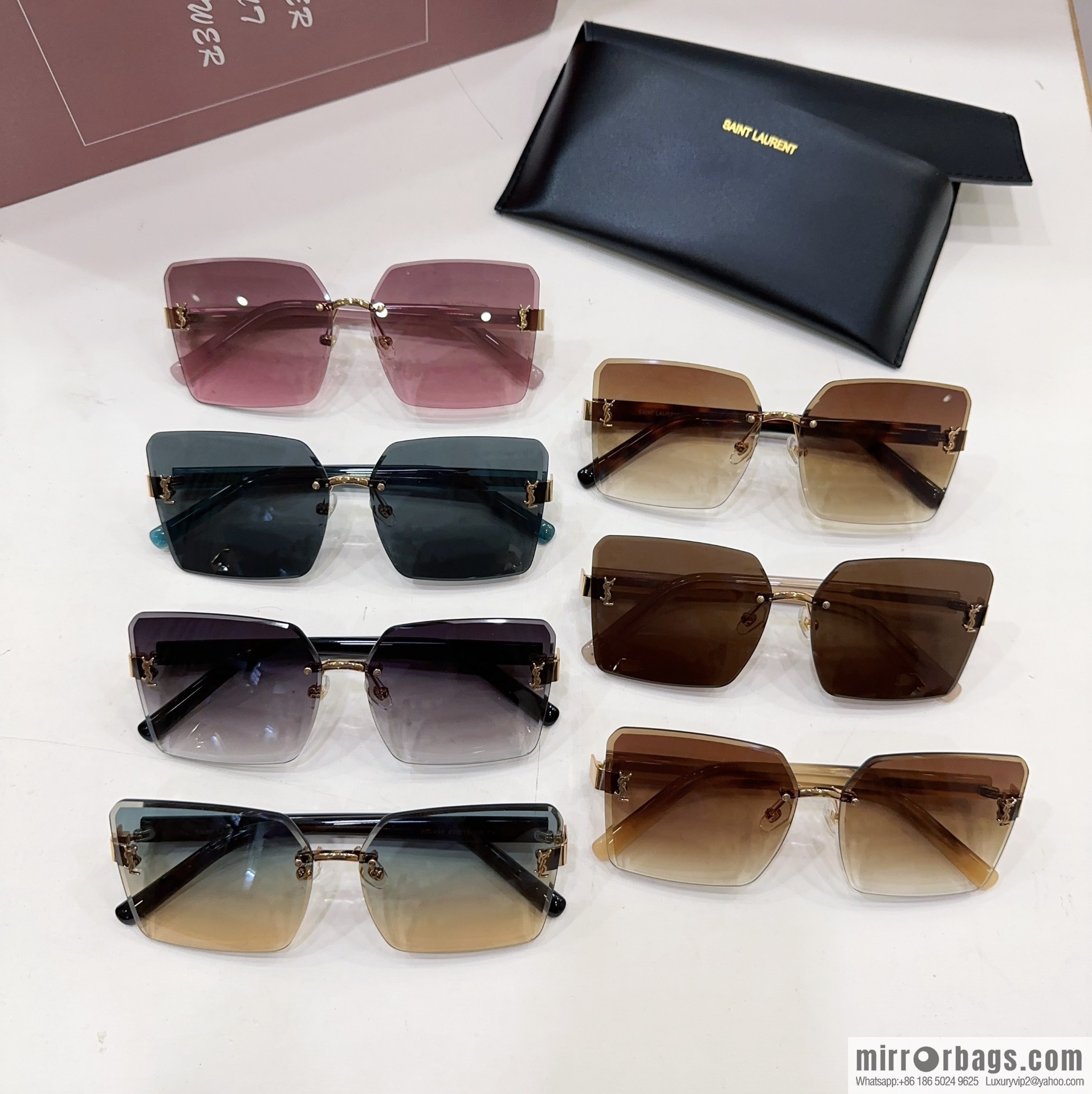 YSL Saint Laurent square women's sunglasses