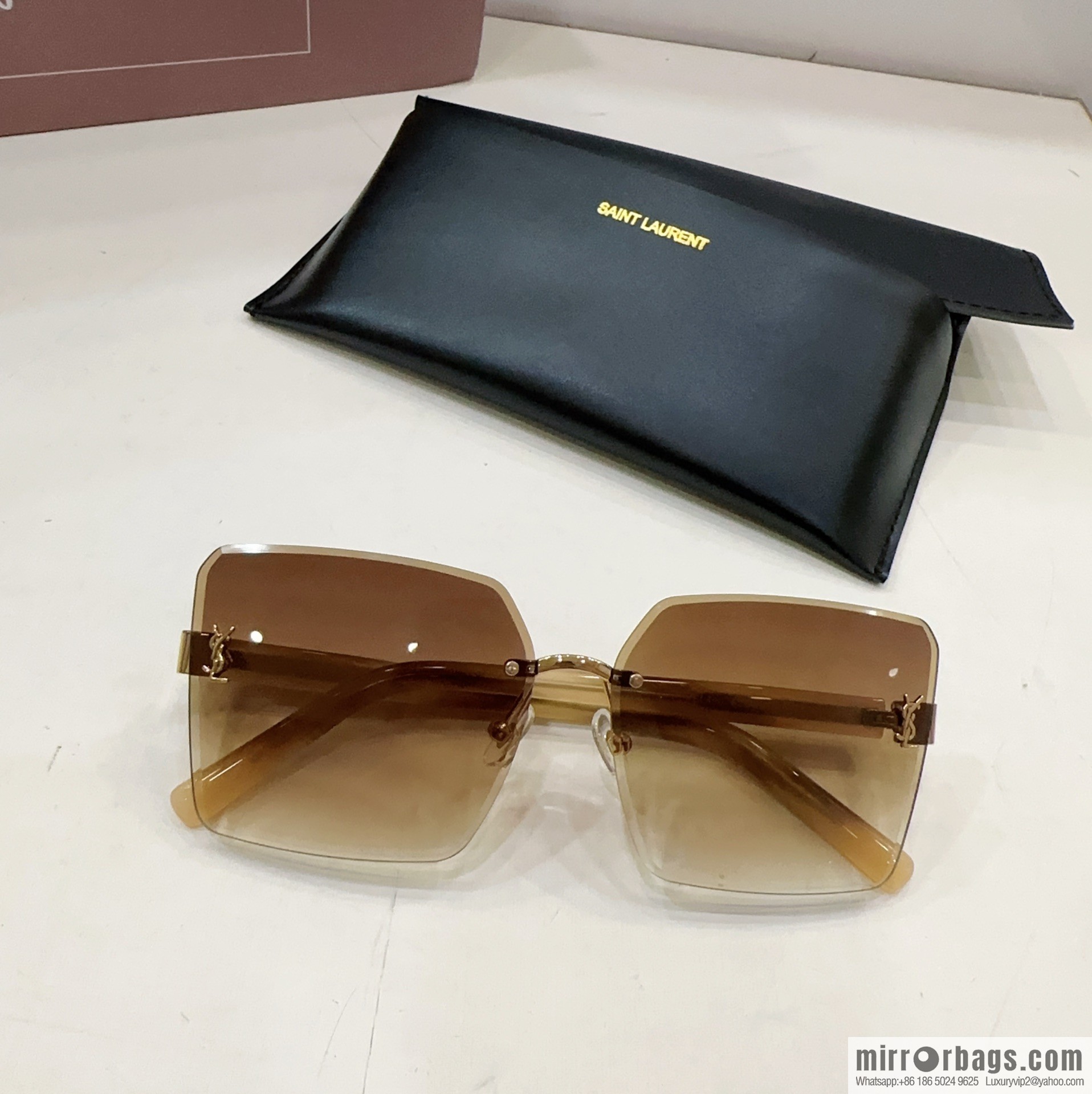 YSL Saint Laurent square women's sunglasses