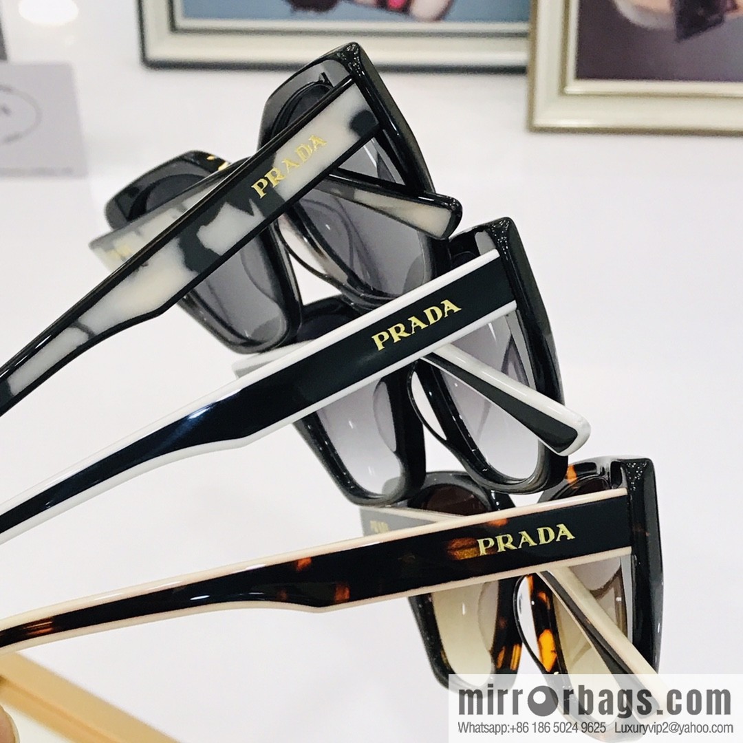 Prada large frame unisex sunglasses