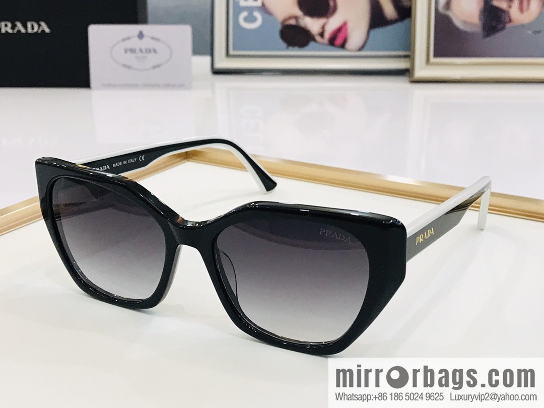 Prada large frame unisex sunglasses