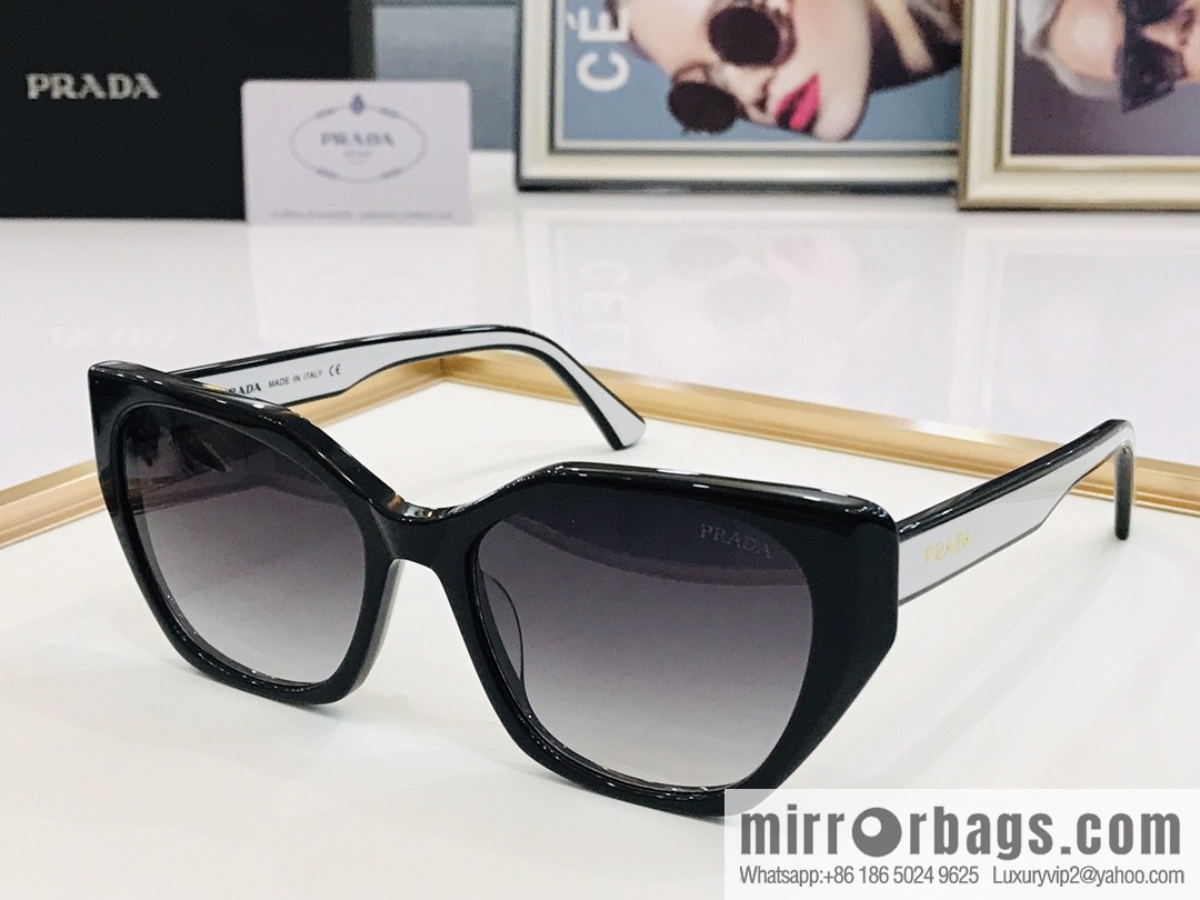 Prada large frame unisex sunglasses