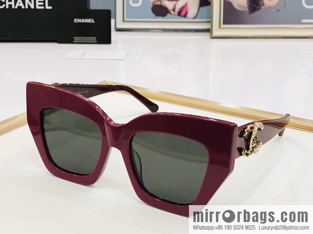 Chanel large frame unisex sunglasses
