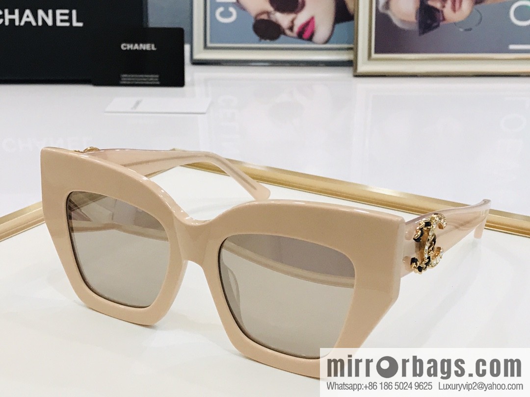 Chanel large frame unisex sunglasses