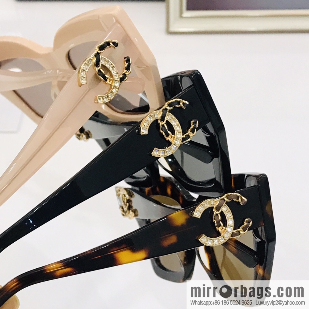Chanel large frame unisex sunglasses