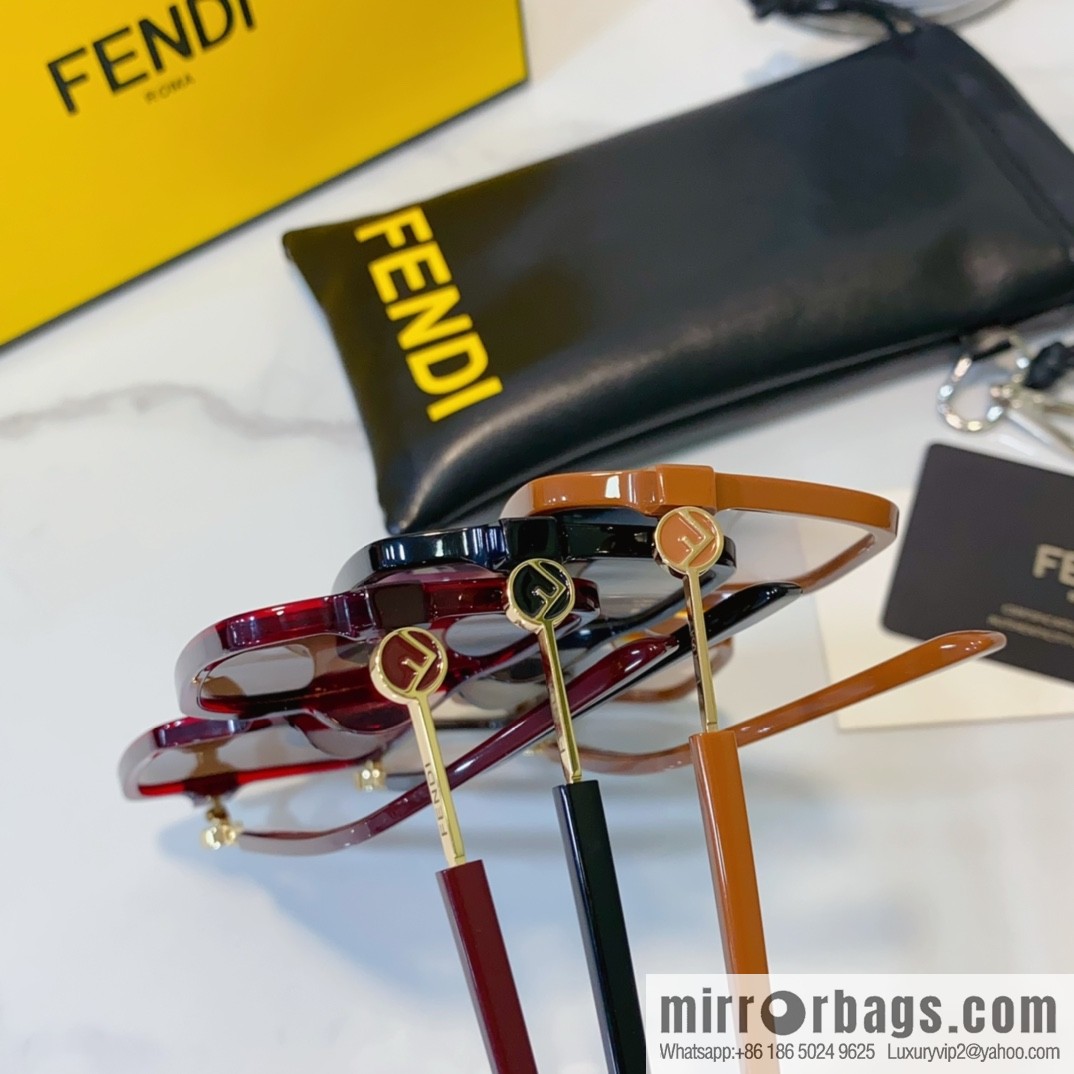 Fendi square women's sunglasses
