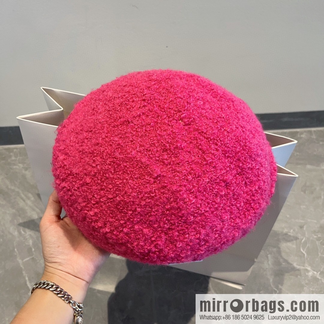 YSL Saint Laurent Corduroy Beret