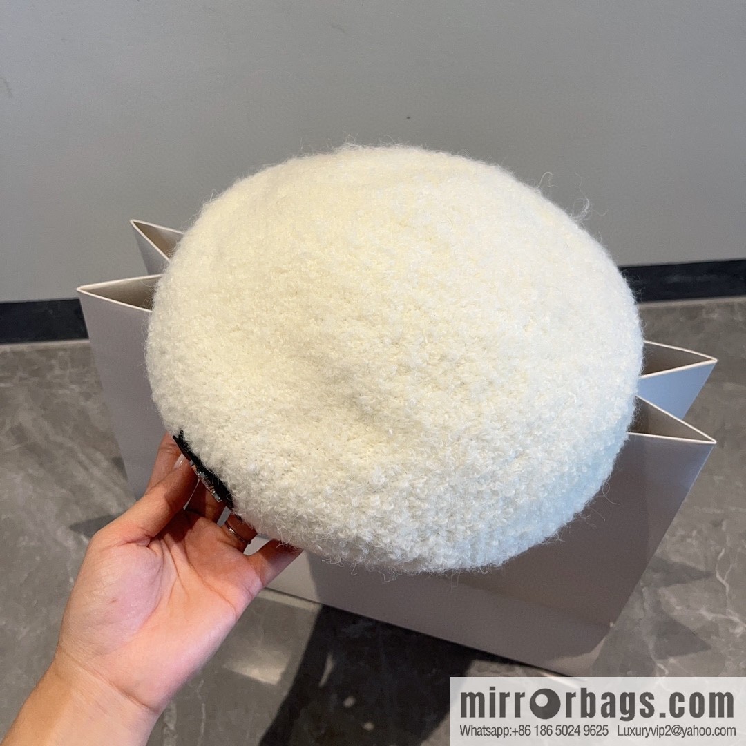 YSL Saint Laurent Corduroy Beret