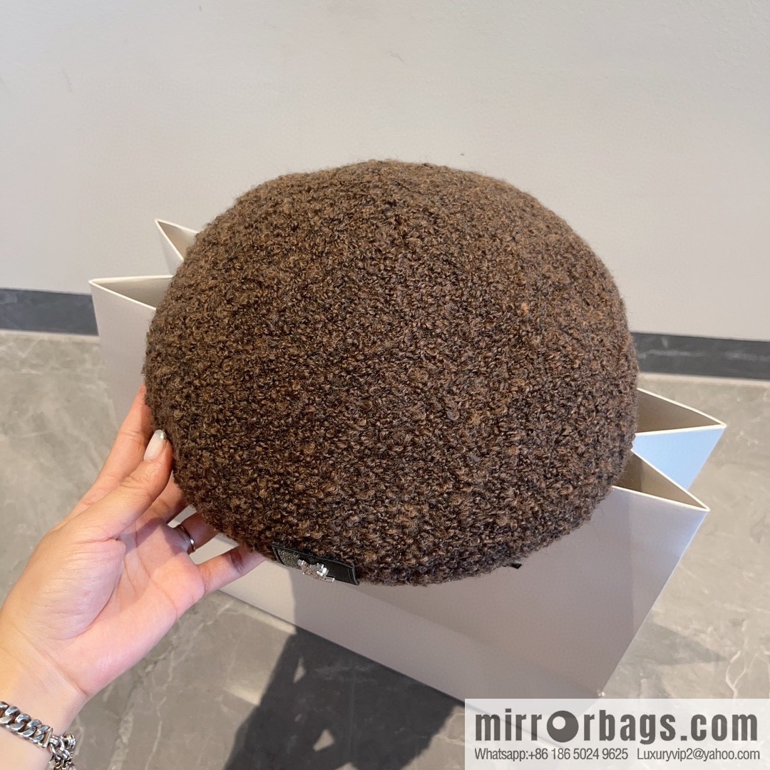 YSL Saint Laurent Corduroy Beret