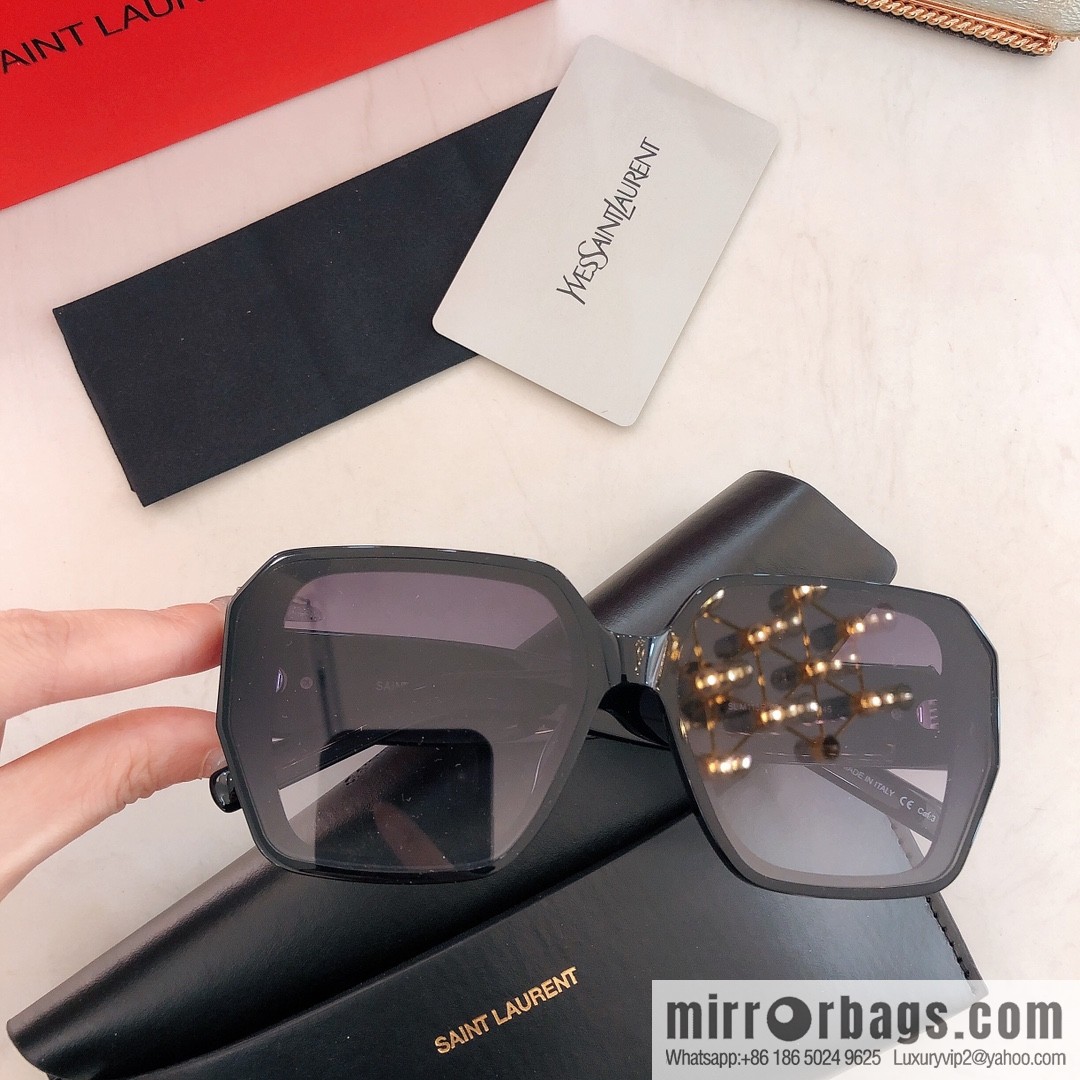 SAINT LAURENL logo women's sunglasses