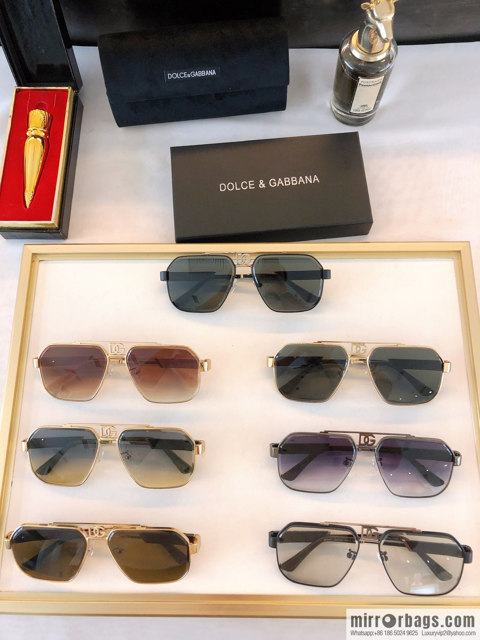 DOLCE & GABBANA Dolce & Gabbana Irregular Frame Sunglasses