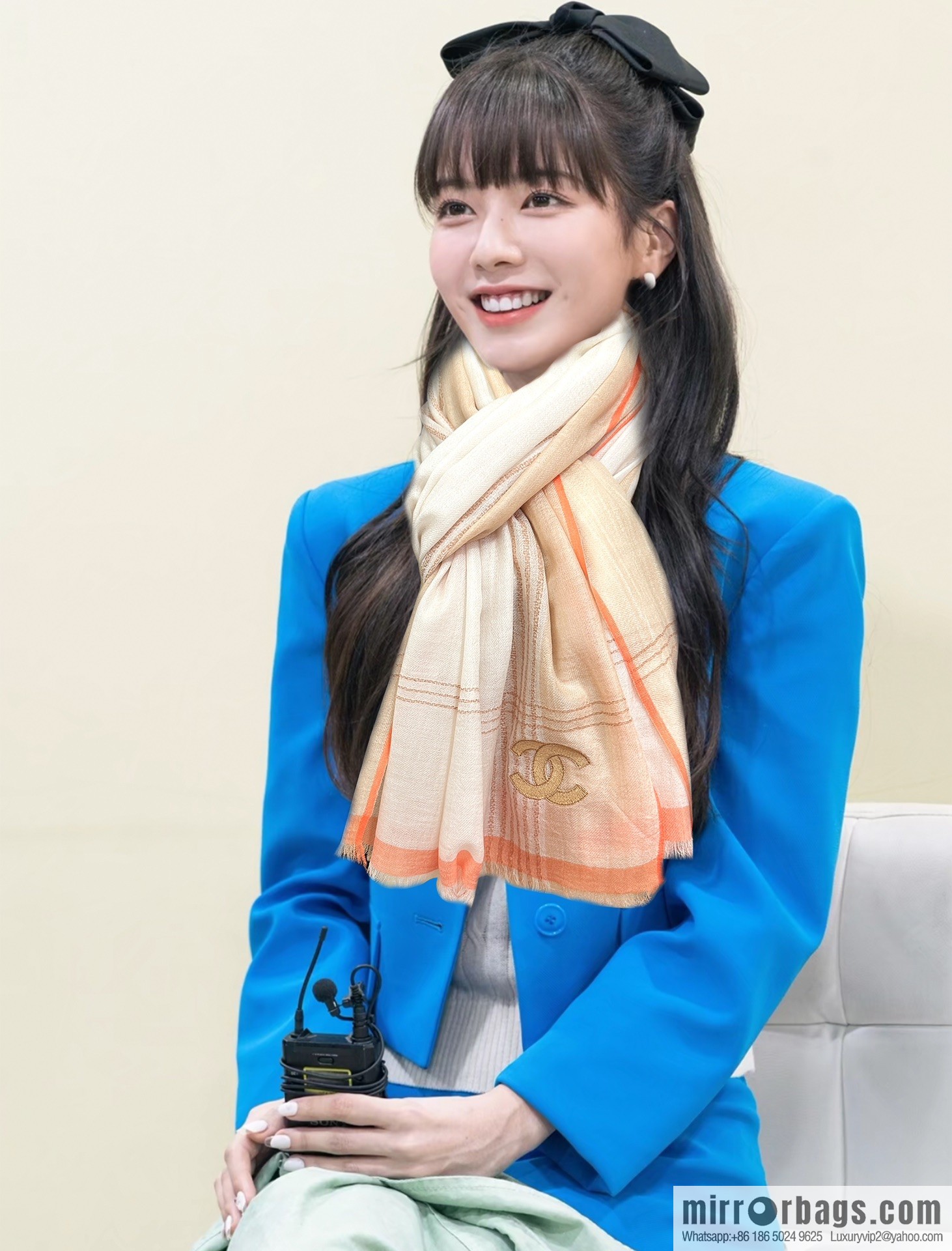 CHANEL Chanel cashmere scarf