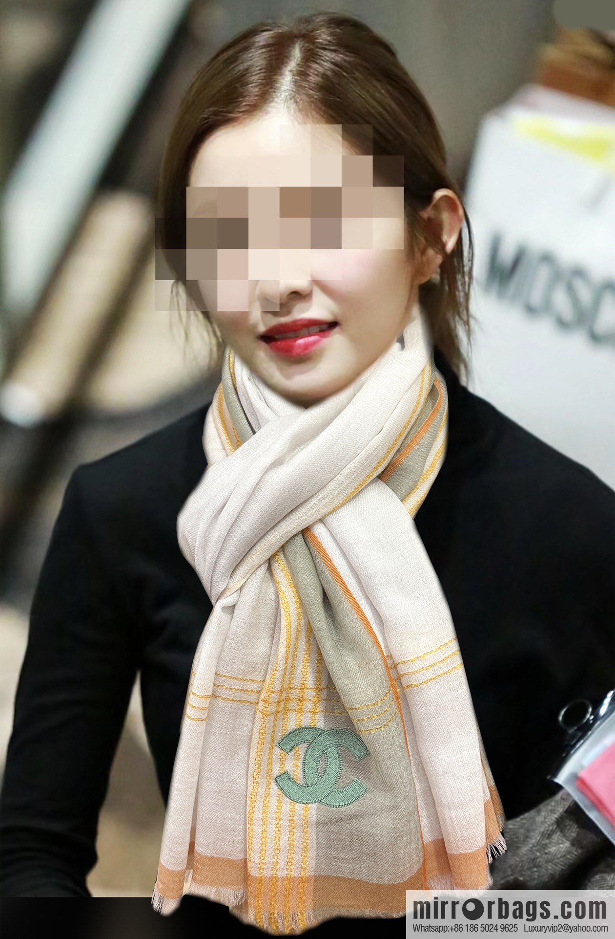 CHANEL Chanel cashmere scarf