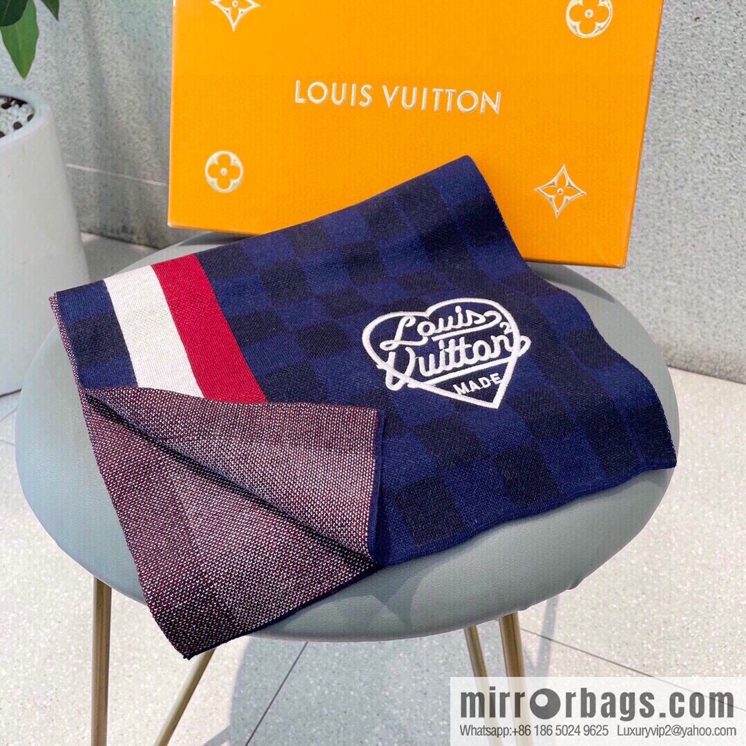 LV Louis Vuitton Couple 100% Imported Knitted Cashmere Scarf