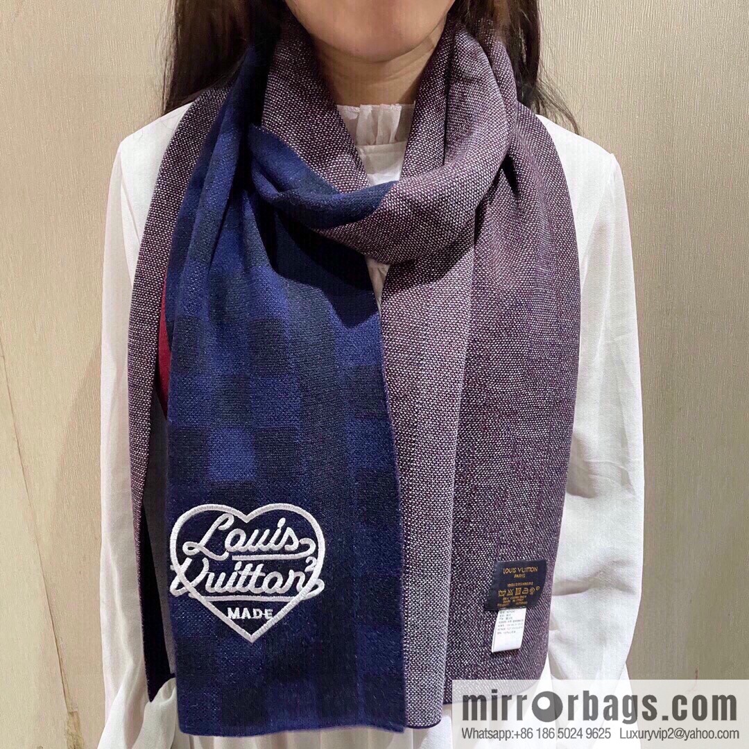 LV Louis Vuitton Couple 100% Imported Knitted Cashmere Scarf