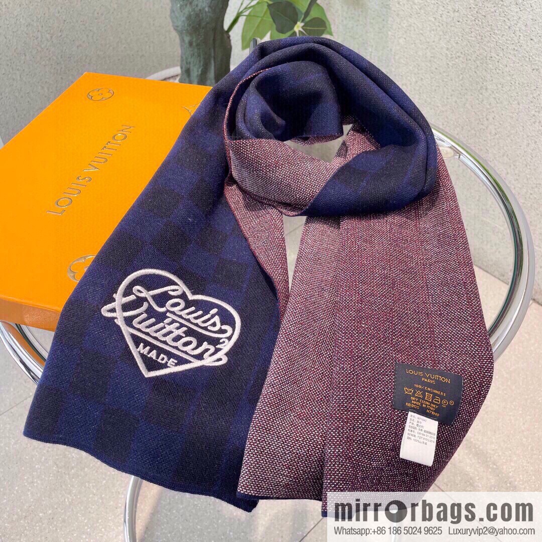 LV Louis Vuitton Couple 100% Imported Knitted Cashmere Scarf