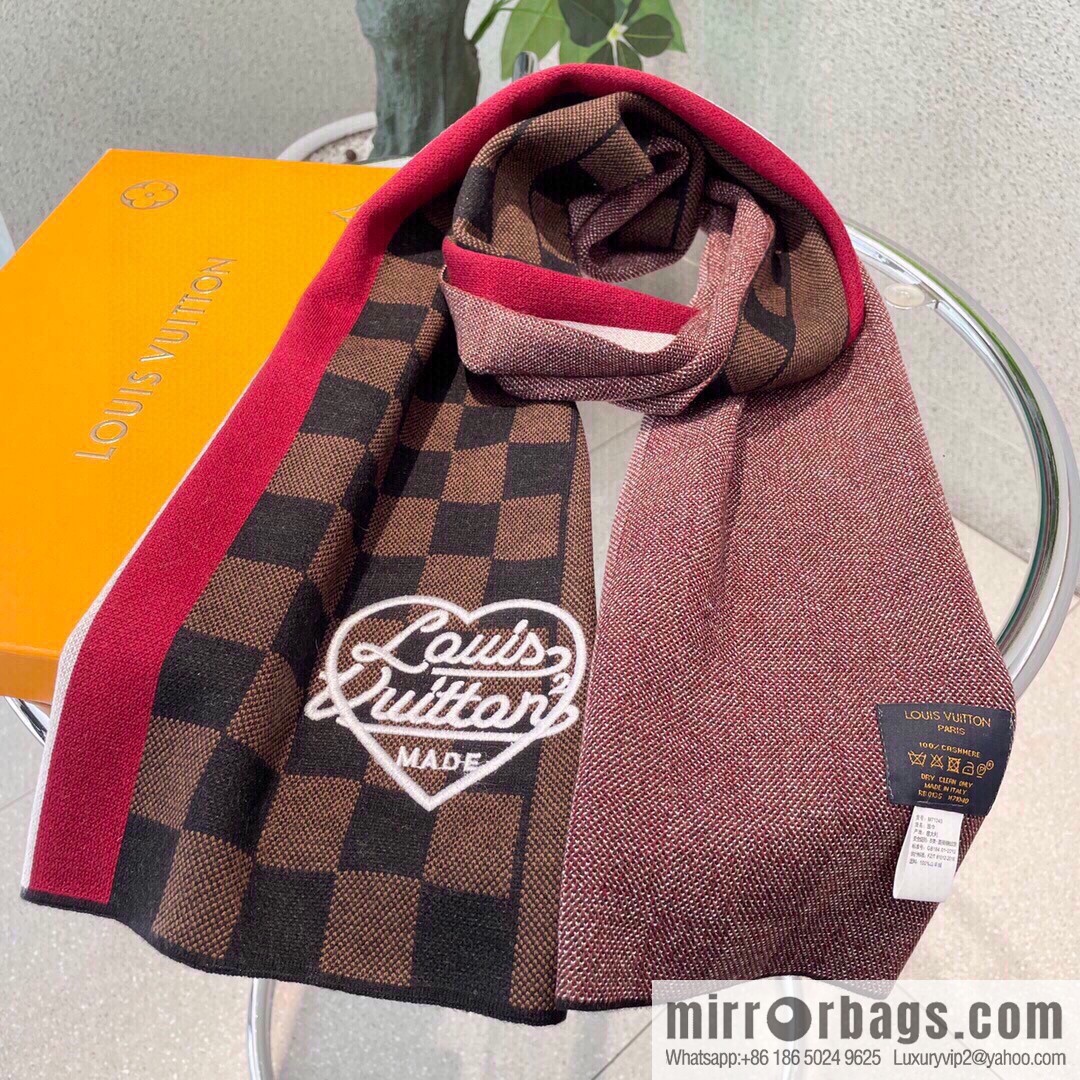 LV Louis Vuitton Couple 100% Imported Knitted Cashmere Scarf