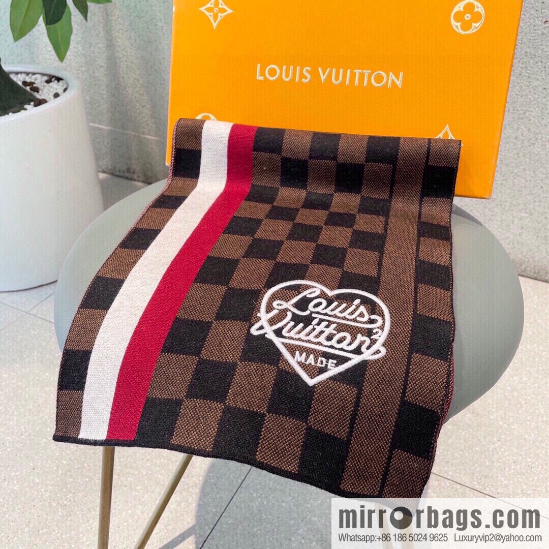 LV Louis Vuitton Couple 100% Imported Knitted Cashmere Scarf