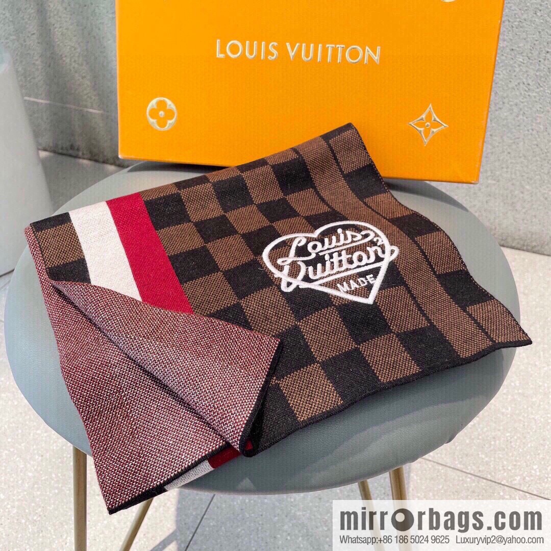 LV Louis Vuitton Couple 100% Imported Knitted Cashmere Scarf