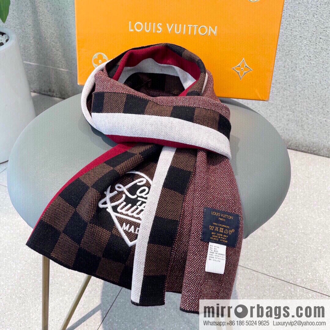 LV Louis Vuitton Couple 100% Imported Knitted Cashmere Scarf