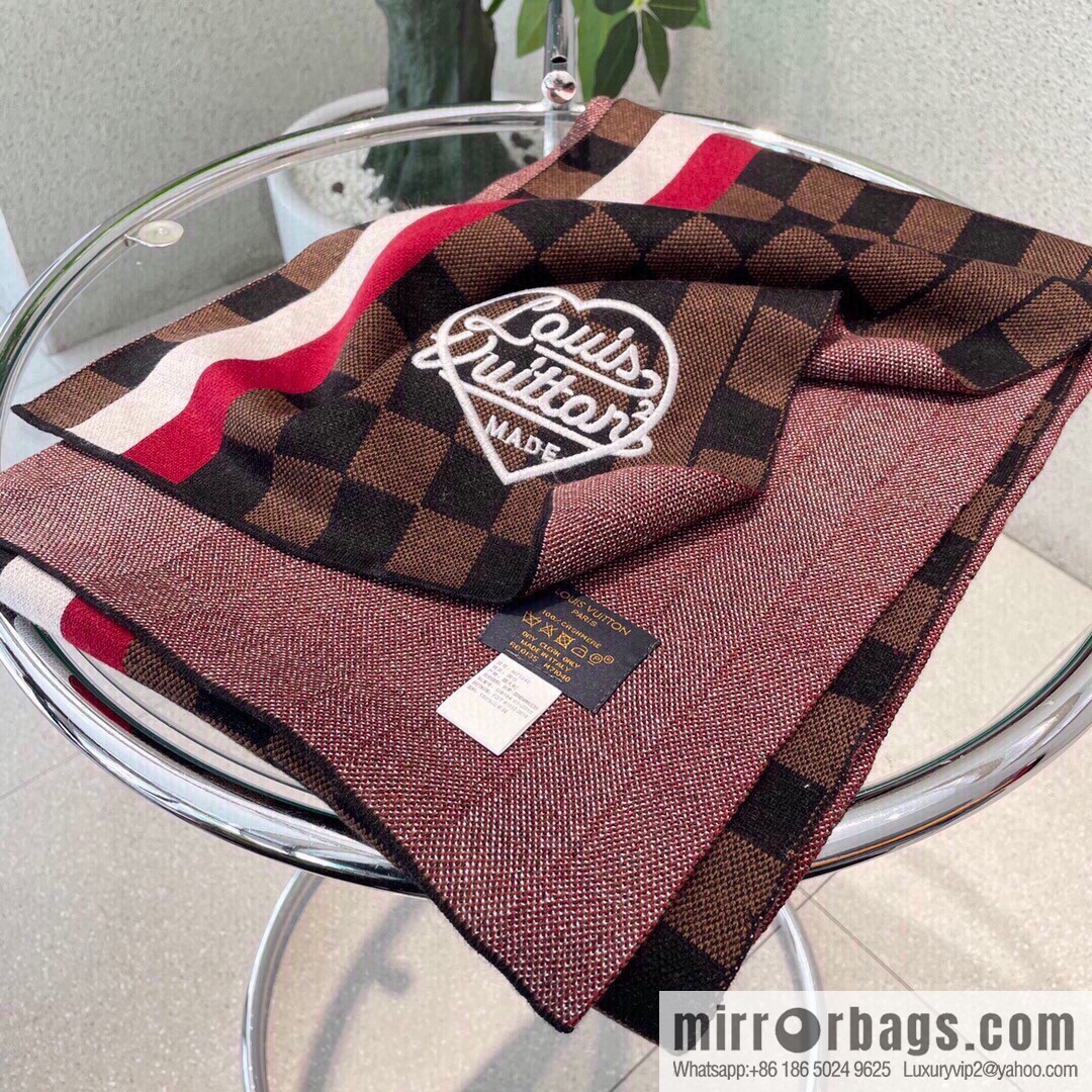LV Louis Vuitton Couple 100% Imported Knitted Cashmere Scarf